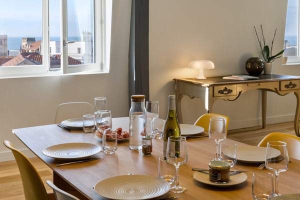 Bel appartement à louer vue mer à Biarritz