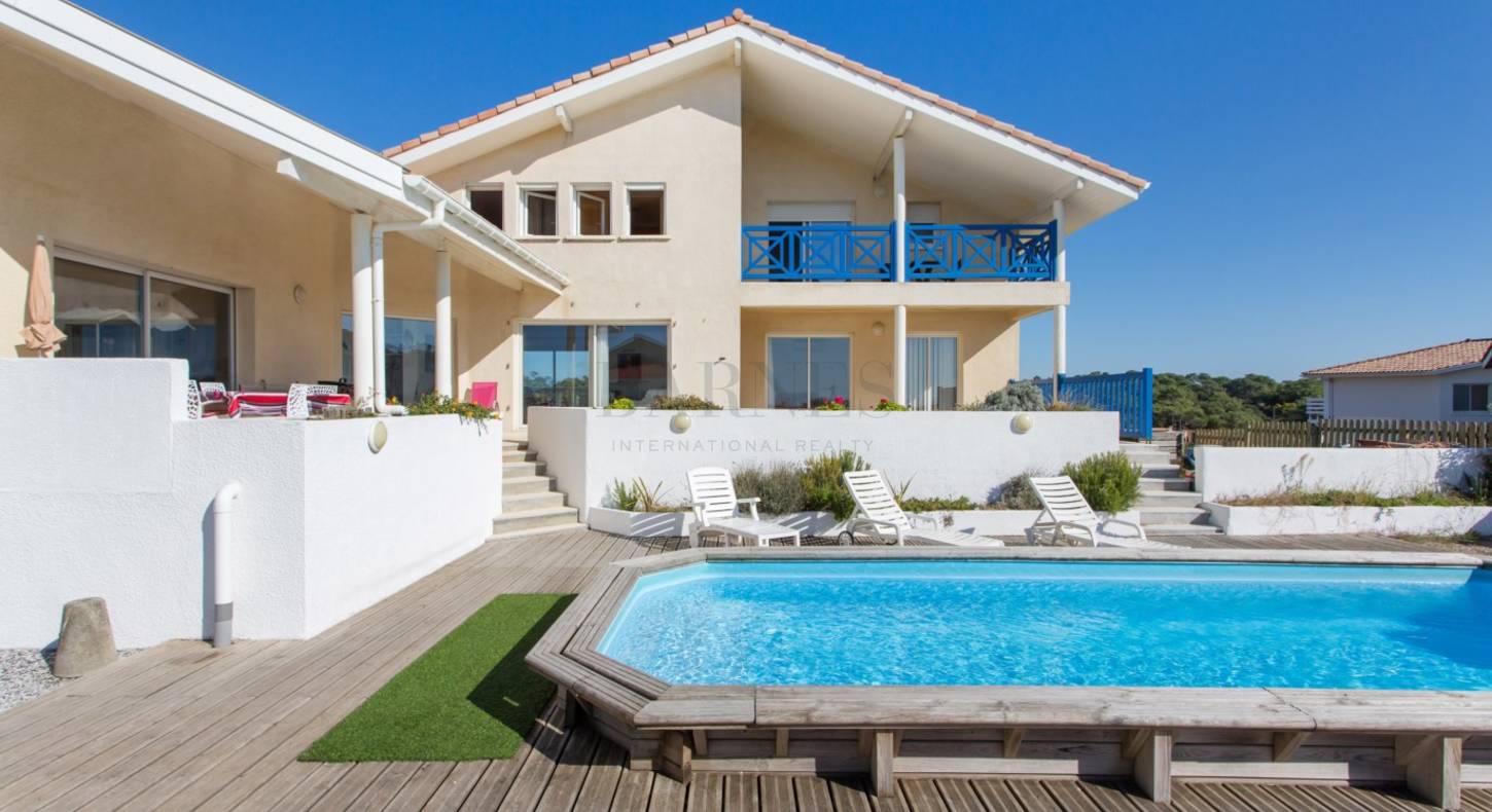 maison hossegor avec piscine face ocean